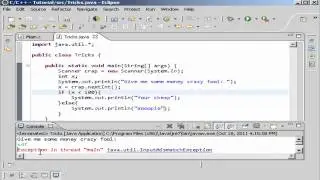 Java Jdk 7 Tutorial 29 Exception handling with Try and Catch