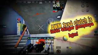 wait for ‎⁨@HPZERO86YT⁩ AWM 1vs4 clutch is faster 4 finger bgmi gempleya 