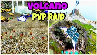 Ark Mobile PvP Raid /Volcano Mountain🗻/@arkgamer