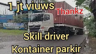 🔴SKILL SOPIR KONTAINER KETIKA MAU PARKIR BUAT STUFING❗❗