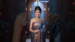 💙 Traditional Saree, Bold Navel This Queen Owns the Field!