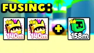 Fusing from golden Techno Cat & rainbow Happy Computer to rainbow Techno Cat | Fusing Method