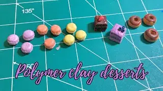 Miniature Polymer Clay Desserts | DIY Donuts, Macarons & Cake Slices! 🍩🍰✨
