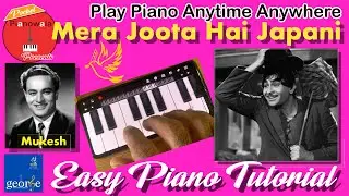 How to Play &ldquo;Mera Hoota hai Japani &rdquo; on Mobile Phone Piano | Easy Tutorial