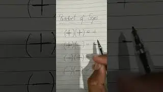 Product of Signs #product #viral #shortsfeed #shortvideo #shorts #short #trendingshorts #signs