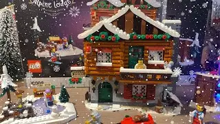 ПРАЗДНИЧНЫЙ ОБЗОР на Новогодний Домик 10325 Alpine Lodge из Lego Creator Expert! 🎄🎄🎄