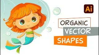ADOBE ILLUSTRATOR TUTORIAL- ORGANIC SHAPES- Digital Painting