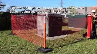 Rapid Roll Mobile Barrier Storage Curtain   Typical Setup and Teardown