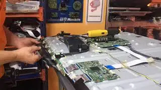 Tv Samsung ue55h6400aw con panel en mal estado. No la reparamos pero vemos como descartar problemas