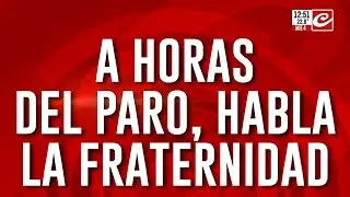 A horas del paro de trenes, habla Omar Maturano