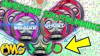Agar io   iReaL VR & REAL GHOST TOGETHER   AWESOME POPSPLIT & SPLITRUNNING