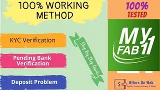 Myfab11 Bank Verification Pending | Deposit Problem | KYC Verification | Customer Care Contact