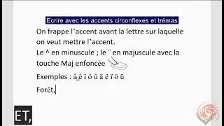 Mettre des accents circonflexes et des tr&eacute;mas