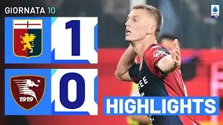 GENOA-SALERNITANA 1-0 | HIGHLIGHTS | 10ª GIORNATA | SERIE A TIM 2023/24