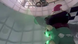 Structured-light based 3D laser scanning of semi-submerged structures