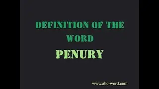 Definition of the word 