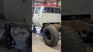Chevy square body crew cab 3+3 short bed build! #monstertruck #squarebodychevy #crewcab #shortbed