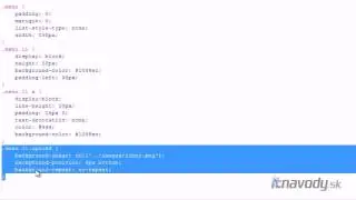 XHTML CSS - 30. lekcia - tvorba menu - selectory v praxi