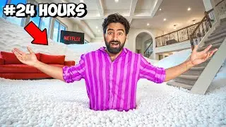 I Filled 10 Million Tiny Balls in My House 🏠 - 24 Hours Challenge !