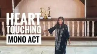 Mono act by Muskan Ansari| Panchani International High school and junior college