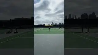 Cool public tennis court in NYC #tennis #nyc #tenniscourt