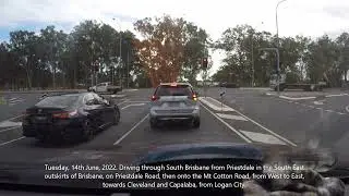 Driving through Priestdale towards Capalaba from Logan City