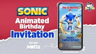 SONIC Birthday Video INVITATION ⚡Sonic The Hedgehog