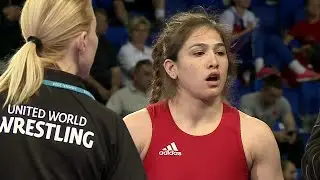 BRONZE FW - 63 kg: M. SASTIN (HUN) df. H. SAHIN (TUR), 8-4