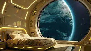8 Hours of Yellow Noise for Sleep | Warm, Balanced Ambient Sound with Earth View for Sleep