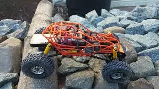 Axial SCX24 Custom Rock Bouncer Test