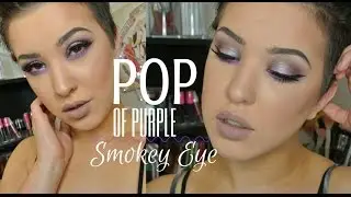 Spring Smokey Eye | Pops of Purple + NEW Makeup Geek Shadows!