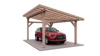 Sketchup Projekt Wiata Samochodowa Carport