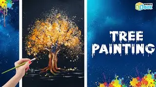 Tree Painting #youtubeshorts #shorts #treepainting #paintingshorts #diypainting #diy #sparklebox