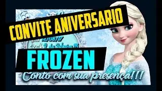 Como fazer um convite aniversário Frozen - Paint, Photoshop, etc..