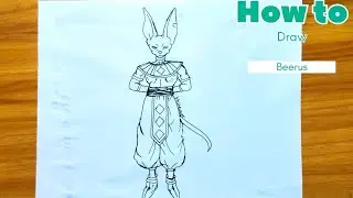 How To Draw Beerus | Step By Step | Anime Drawing easy