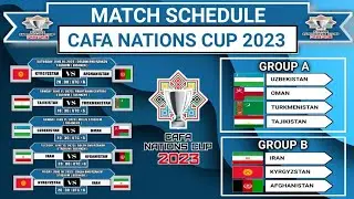 Match Schedule Today | CAFA Nations Cup 2023 | Draw