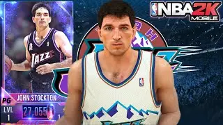 Dark Matter John Stockton Gameplay - There Is NOTHING This Card Can&rsquo;t Do!! NBA 2K MOBILE