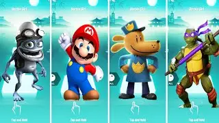 Crazy frog  🆚 Super Mario  🆚 Dog Man  🆚 Ninja turtles - coffin DANCE