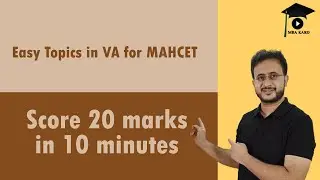 MAHCET 2023 - The easiest questions in VARC | Score 20 Marks in just 10 Minutes | MBA Karo