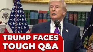 Trump CLASHES with press in HEATED Q&A over Epstein Island, Obama Racist Video, Elections...