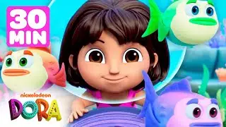 Dora & Boots Go on Underwater Adventures for 30 Minutes! | Dora & Friends