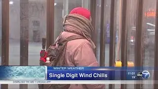 Single digit wind chills in Chicago