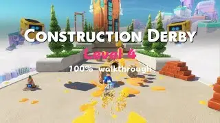 ASTRO BOT - Construction  Derby (Level 4) 100% walkthrough