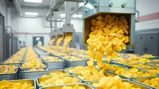 Как производятся банановые чипсы | Внутри фабрики