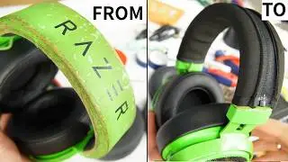 Ремонт оголовья гарнитуры Razer Kraken за 5 минут.