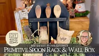 DIY Primitive Wooden Spoon Rack Wall Box