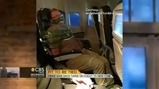 Drunk airplane passenger subdued