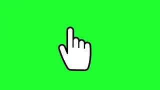 hand click green screen no copyright