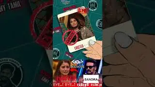 Bye Bye Sandra 😱|Sandra Evicted👍|Expected decision|#biggboss #sandra #vijaytv #shorts #biggbosstamil