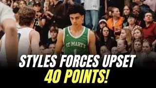 Styles Phipps 40 BALL & UPSET Over #2 ALA Gilbert North | Full Game Highlights